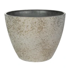 Ter Steege Bloempot/plantenpot - Buiten - Beige/goud - D13/H12 Cm