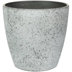 Ter Steege Bloempot/plantenpot - Buiten - Betongrijs - D13/H12 Cm
