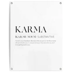 Tuinposter Karma 80x60 Cm Zwart-Wit