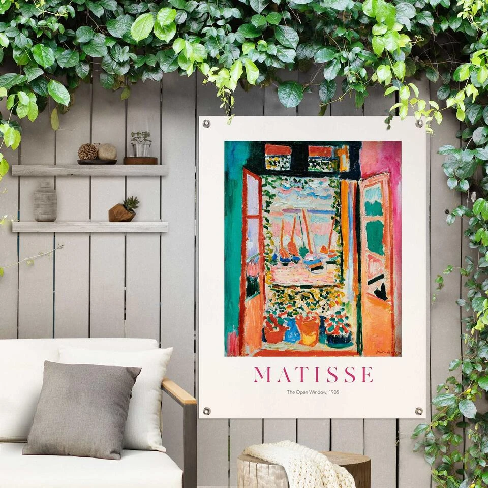 Tuinposter Henri Matisse Window 80x60 Cm Bont - Afbeelding 2