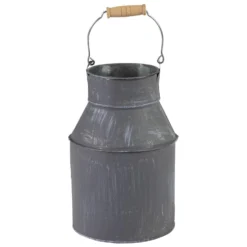 Mega Collections Melkbus - Zink - Grijs - D13 X H20 Cm