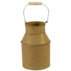 Mega Collections Melkbus - Zink - Oud Goud - D15 X H24 Cm
