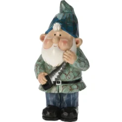 Pro Garden Tuinkabouter Beeld Bobby Blue - Polystone - 31 Cm