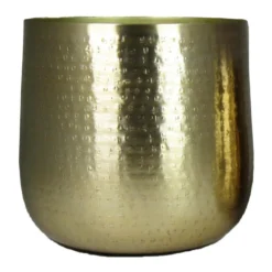 Floran Plantenpot Larisa XL - Goudkleurig - D28 X H25 Cm - Binnen