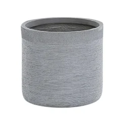 Beliani Plantenbak Voor Buiten SAMOS - Grijs Klei-vezelmengsel