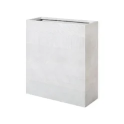 Beliani Plantenbak Voor Buiten THIMENA - Wit Klei-vezelmengsel