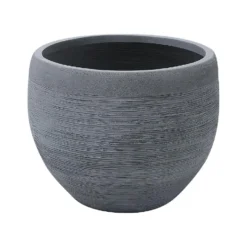 Beliani Plantenbak Voor Buiten ZAKROS - Grijs Klei-vezelmengsel