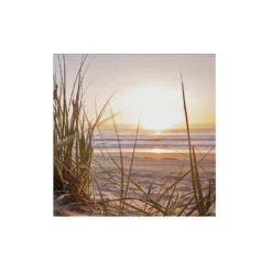 Art For The Home - Buitencanvas - Zonsondergang Duinen - 50x50cm