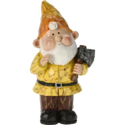 Pro Garden Tuinkabouter Beeld Bobby Yellow - Polystone - 31 Cm