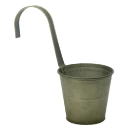 Mega Collections Plantenpot/bloempot - Zink - Groen - D16 X H35 Cm