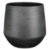 Mica Decorations Plantenpot - Zwart Relief - Terracotta - D24xH23 Cm