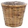 Mega Collections Plantenmand - Rotan - Lichtbruin - D29 X H26 Cm
