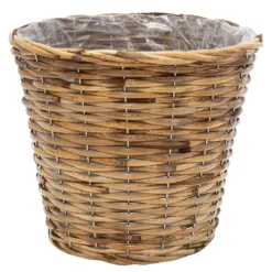 Mega Collections Plantenmand - Rotan - Lichtbruin - D29 X H26 Cm