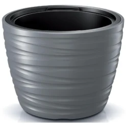 Prosperplast Plantenpot Amazing - Kunststof - Steengrijs - D37 Cm