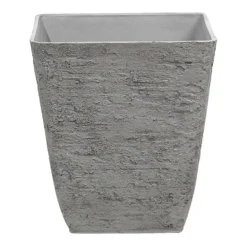 Beliani Plantenbak Voor Buiten DELOS - Grijs Stenenmix