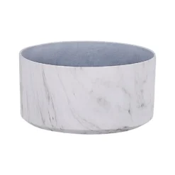 Beliani Plantenbak Voor Buiten VALTA - Wit Stenenmix