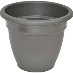 Hega Hogar Bloempot Redonda - Grijs - Rond - Kunststof - 35 Cm