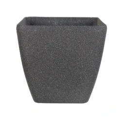 Beliani Plantenbak Voor Buiten ZELI - Grijs Stenenmix, Polyresin