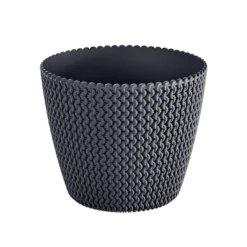 Prosperplast Bloempot Splofy - Antraciet - Voor Buiten - 26 Cm