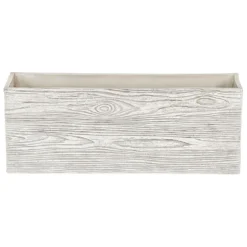 Beliani Plantenbak Voor Buiten PAOS - Wit Klei-vezelmengsel