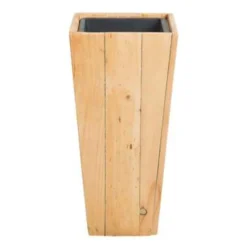 Beliani Plantenbak Voor Buiten LARISA - Lichte Houtkleur Dennenhout