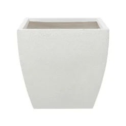 Beliani Plantenbak Voor Buiten ORICOS - Wit Klei-vezelmengsel