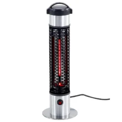 Beliani Terrasverwarmer VEZUVIO - Zwart Aluminium