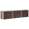 VidaXL Plantenbak Verhoogd 240x40x45 Cm Gegalvaniseerd Staal Bruin